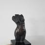 Sculpture bronze on a console of marble.
Made first in wax ons of a kind