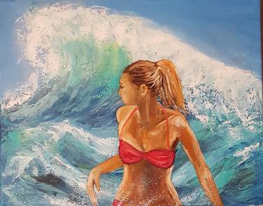 Original Beach Paintings by Els Driesen
