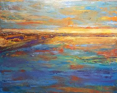 Original Expressionism Seascape Paintings by Els Driesen