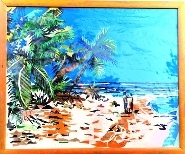 Print of Expressionism Beach Collage by Hans-Rainer Mayer