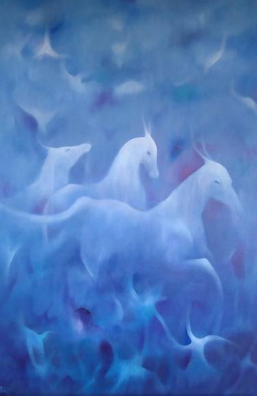 Original Abstract Fantasy Paintings by Susan Cavaliere