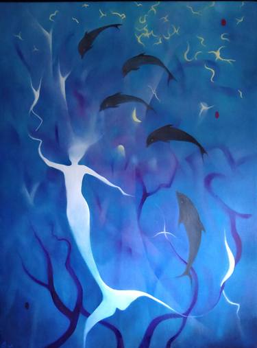 Original Abstract Fantasy Paintings by Susan Cavaliere