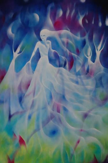 Original Abstract Fantasy Paintings by Susan Cavaliere