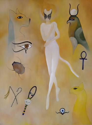 Original Abstract Classical mythology Paintings by Susan Cavaliere