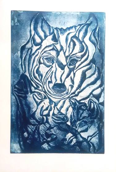 Print of Abstract Animal Printmaking by EDELWEISS CALCAGNO