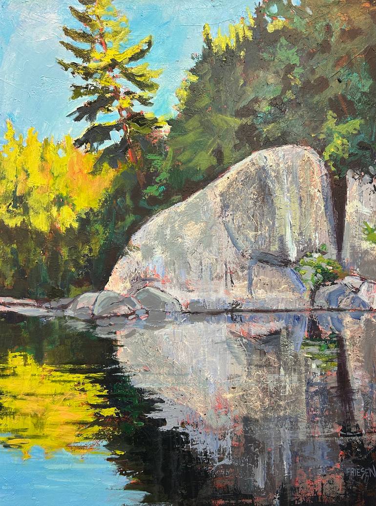 Original Landscape Painting by Holly Friesen  Contemporary Art on Canvas  Eternal Depths
