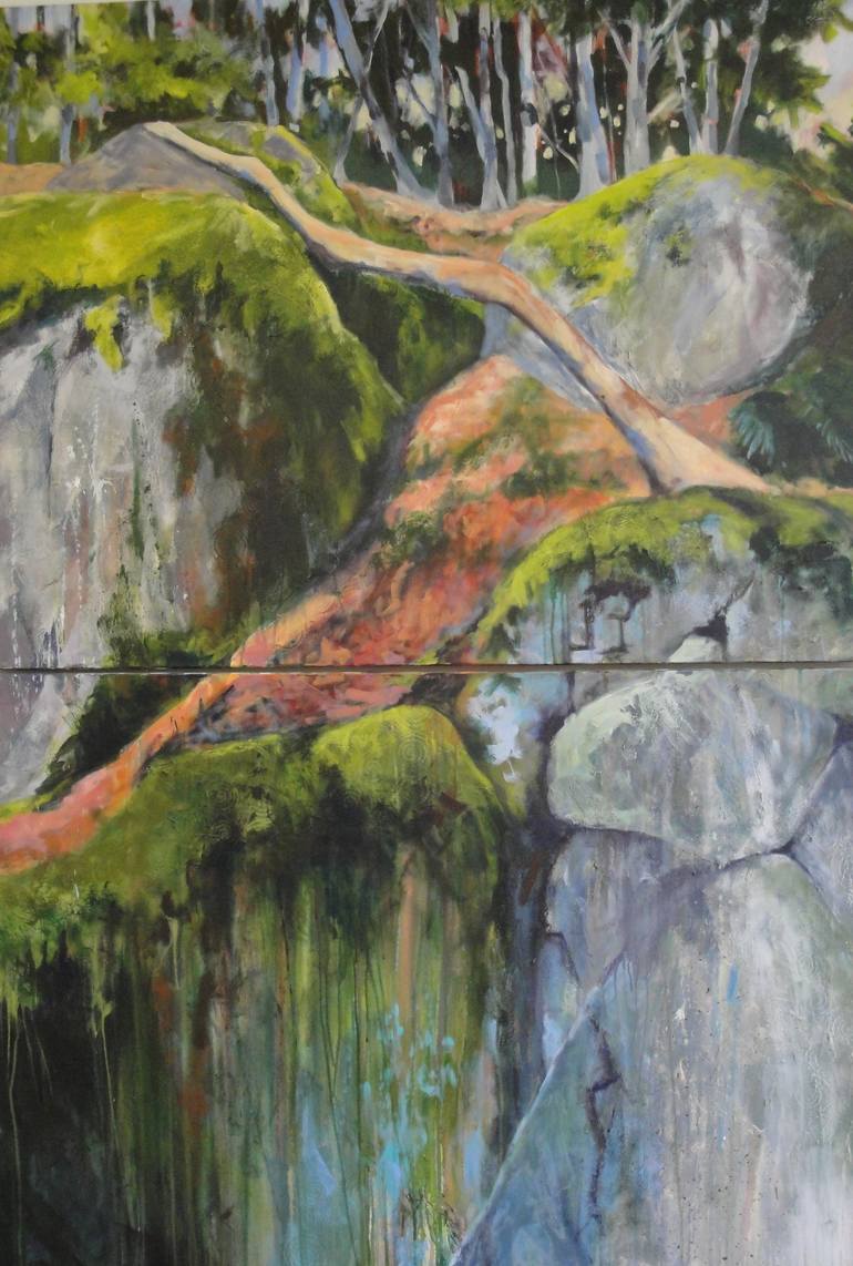 Original Nature Painting by Holly Friesen  Impressionism Art on Canvas  Wild Earth Diptych
