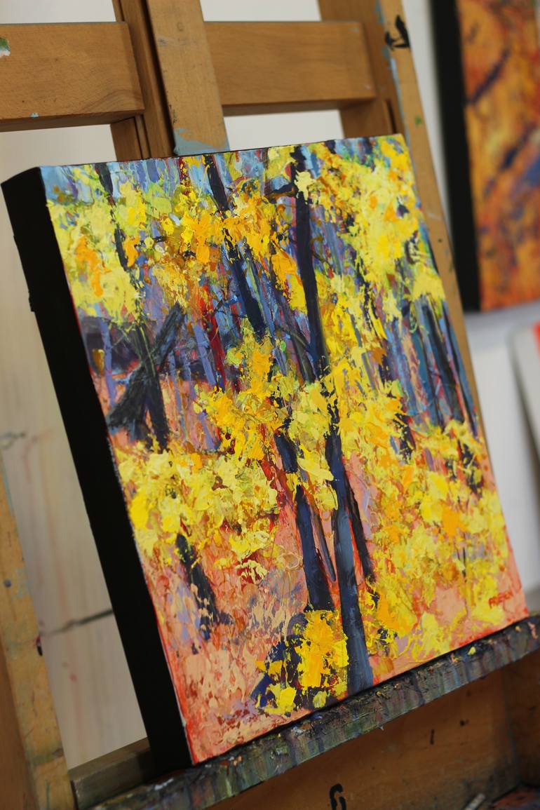 Original Expressionism Landscape Painting by Holly Friesen