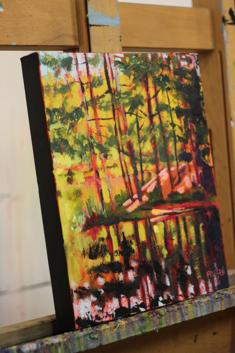 Original Impressionism Landscape Painting by Holly Friesen