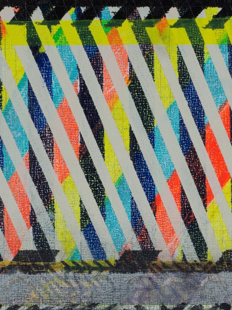 Original Abstract Geometric Painting by Jennifer Sanchez