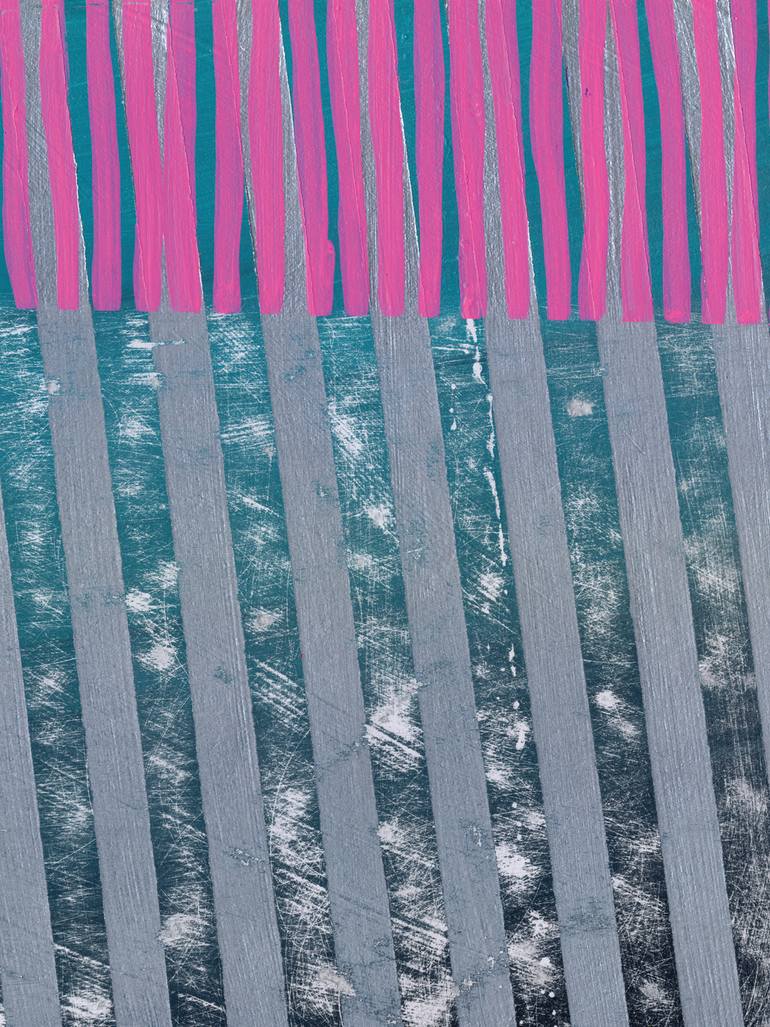 Original Abstract Geometric Painting by Jennifer Sanchez