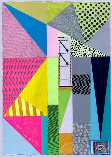 Original Geometric Collage by Jennifer Sanchez