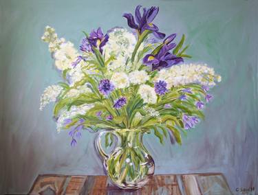 Iris in a Jug SOLD thumb