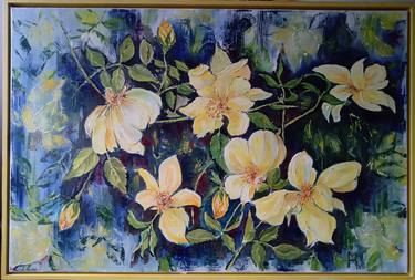 Original Figurative Floral Painting by Margriet van Hees