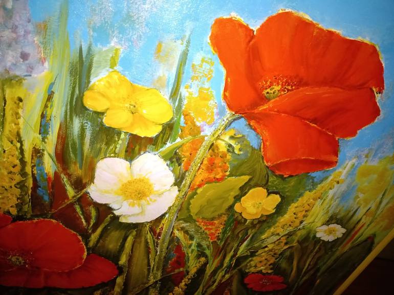 Original Figurative Floral Painting by Margriet Van Hees