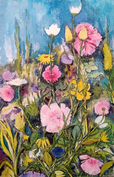 Original Figurative Floral Paintings by Margriet van Hees
