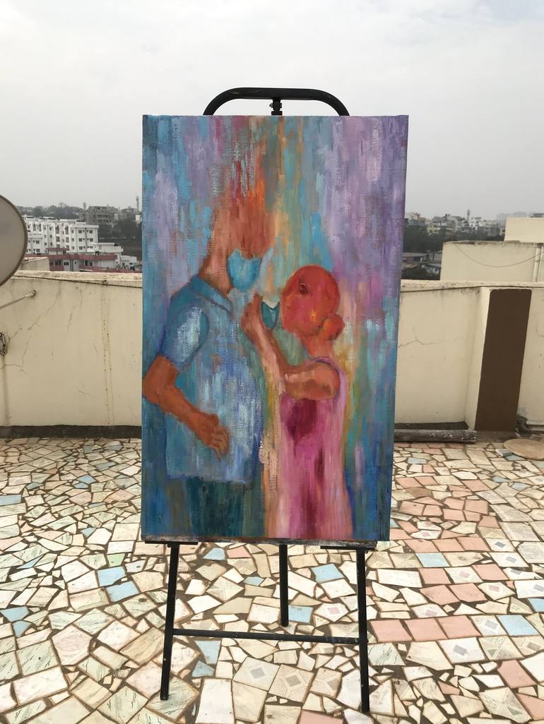 Original Contemporary Love Painting by Geeta Yerra