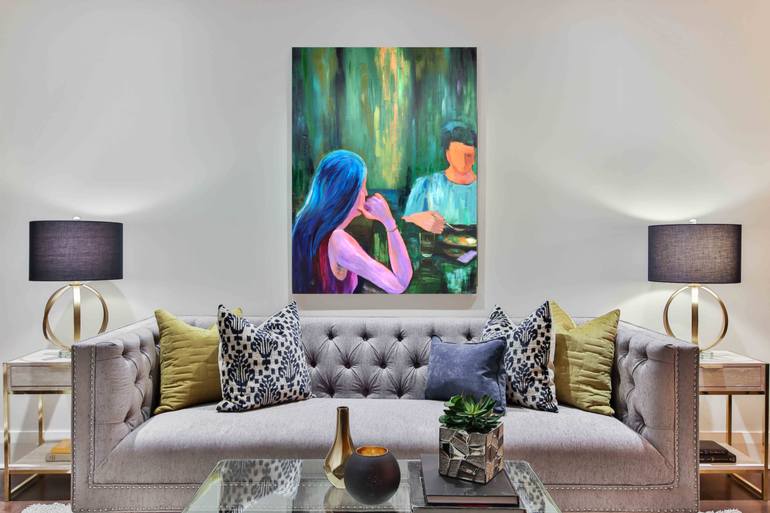 Original Contemporary Family Painting by Geeta Yerra