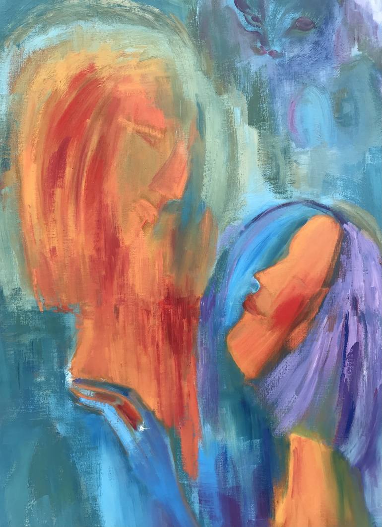 Original Conceptual Love Painting by Geeta Yerra