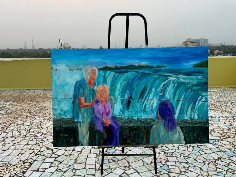 Original Contemporary People Painting by Geeta Yerra