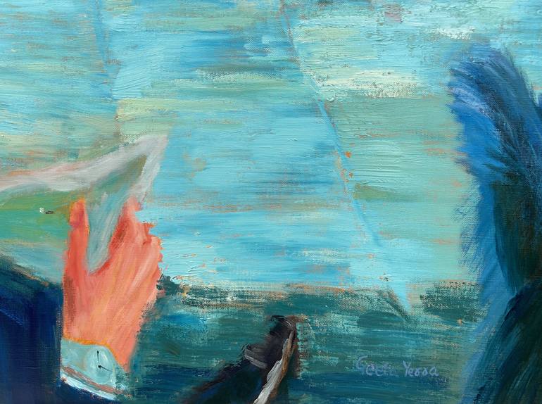 Original Abstract Expressionism People Painting by Geeta Yerra