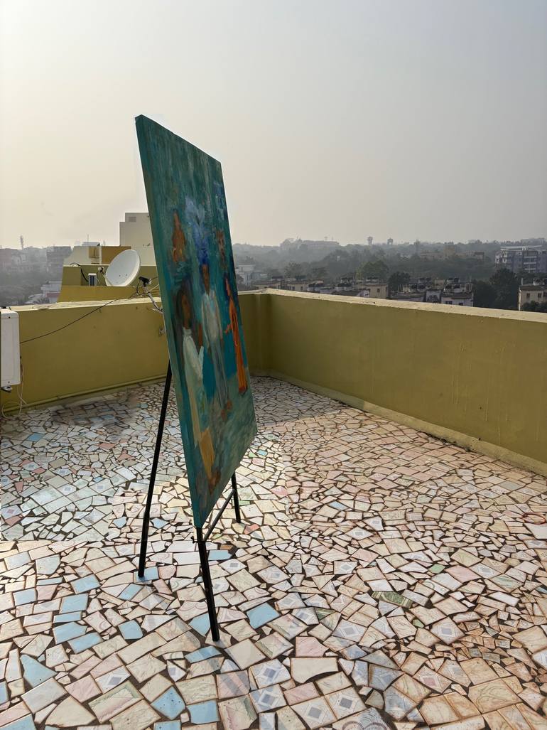 Original Contemporary People Painting by Geeta Yerra