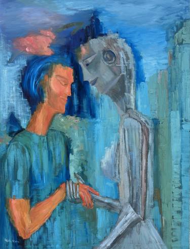 Original Contemporary Science/Technology Paintings by Geeta Yerra