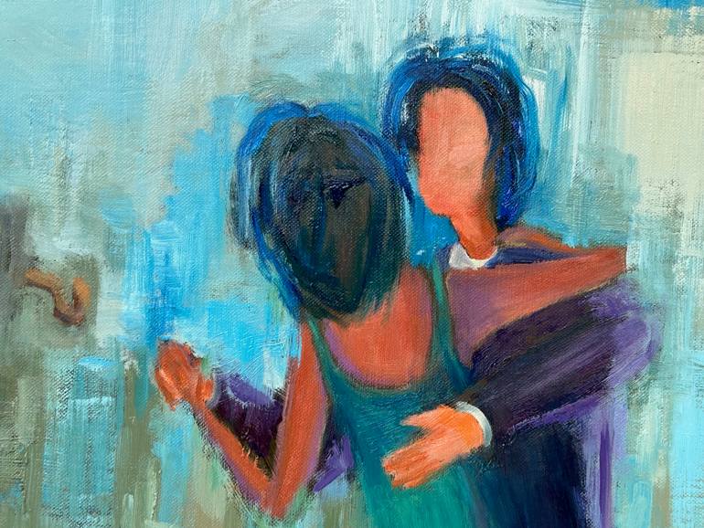 Original Surrealism People Painting by Geeta Yerra