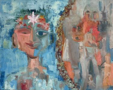 Original Abstract Expressionism Science/Technology Painting by Geeta Yerra