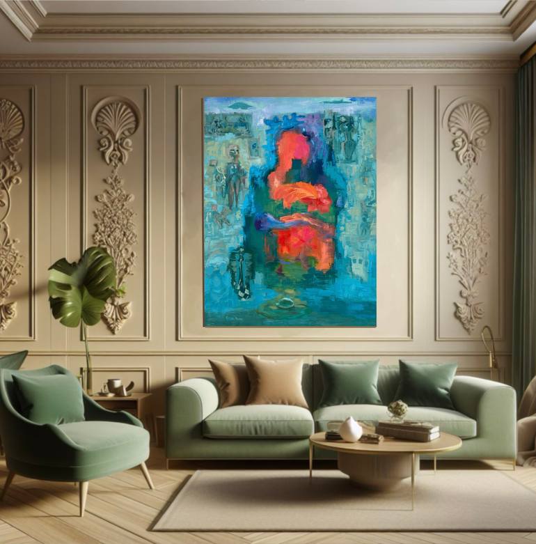 Original Conceptual Love Painting by Geeta Yerra