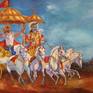 The Great Warrior Arjun ready to fight the battle of Mahabharat ! Wherever Lord Krishna is the charioteer and archer is Arjuna the victory is confirmed.

This is an original artwork by Geeta Biswas.

Work: Original Oil Painting, One of a Kind
Medium: W & N artist quality water soluble oil paints, stretched canvas
Year: 2015