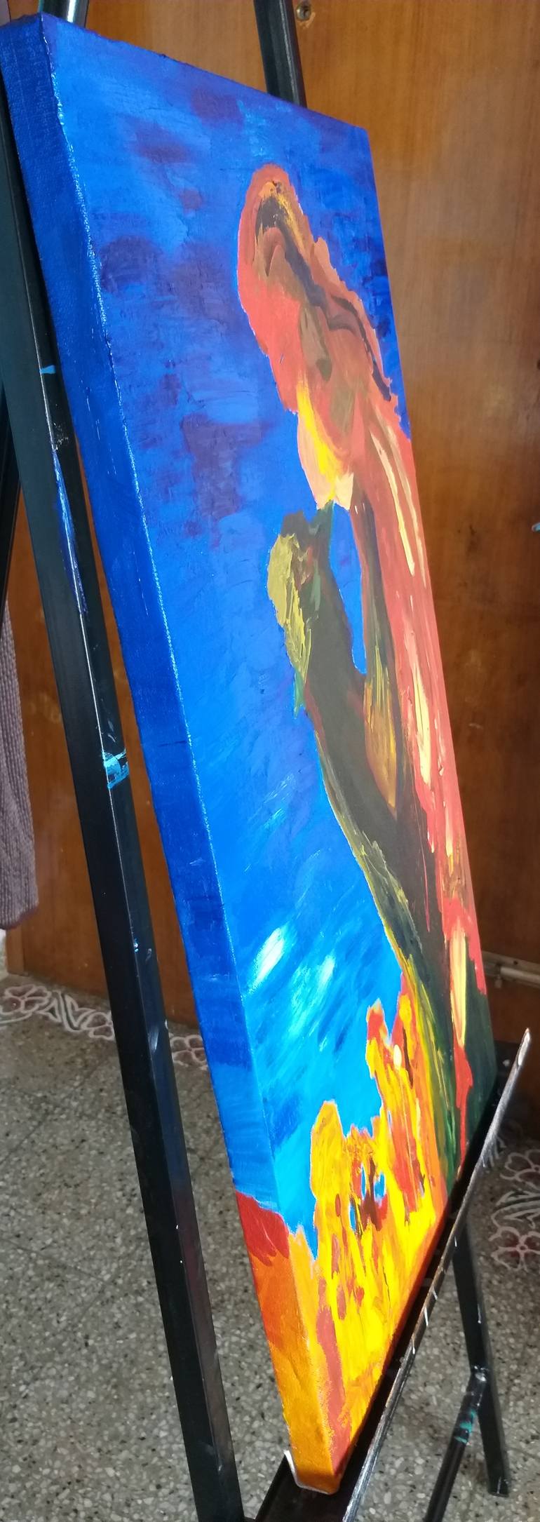 Original Abstract Expressionism Other Painting by Geeta Yerra