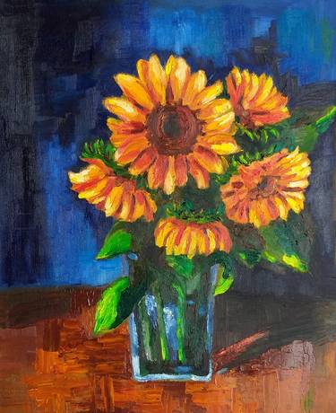 Original Impressionism Floral Paintings by Geeta Yerra