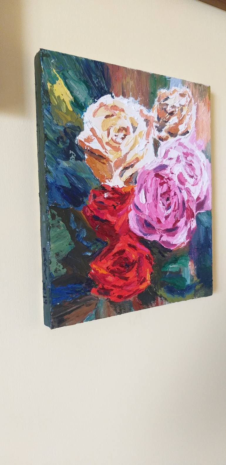 Original Floral Painting by Geeta Yerra