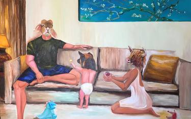 Original Conceptual Family Paintings by Geeta Yerra