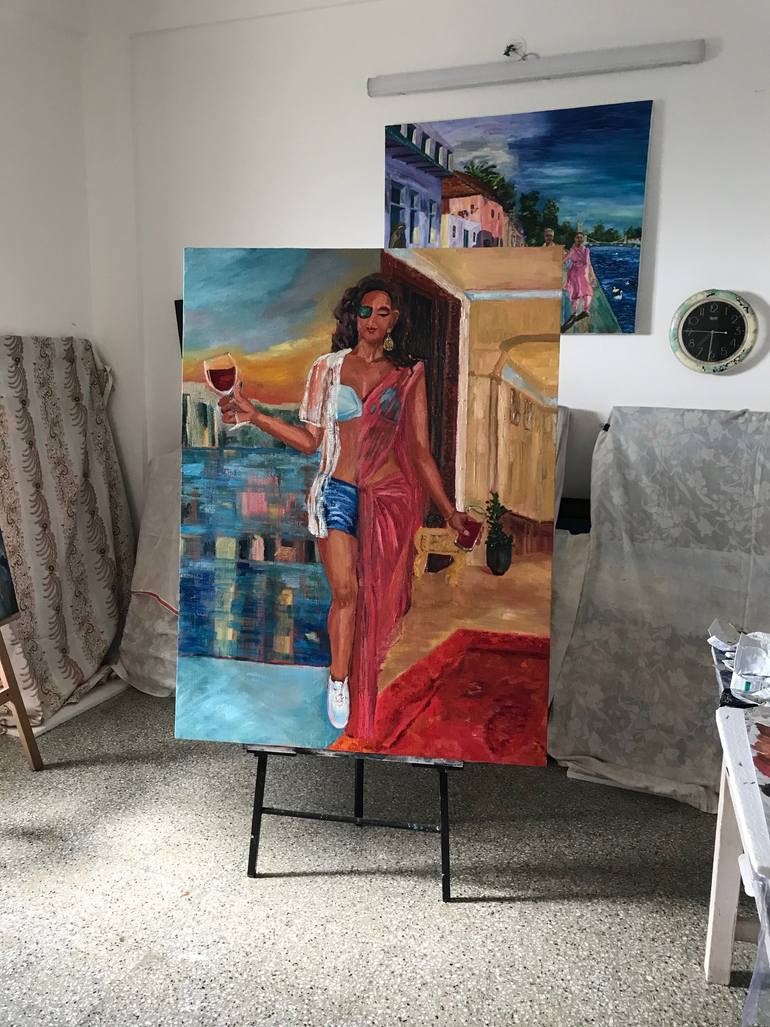 Original Conceptual Fashion Painting by Geeta Yerra