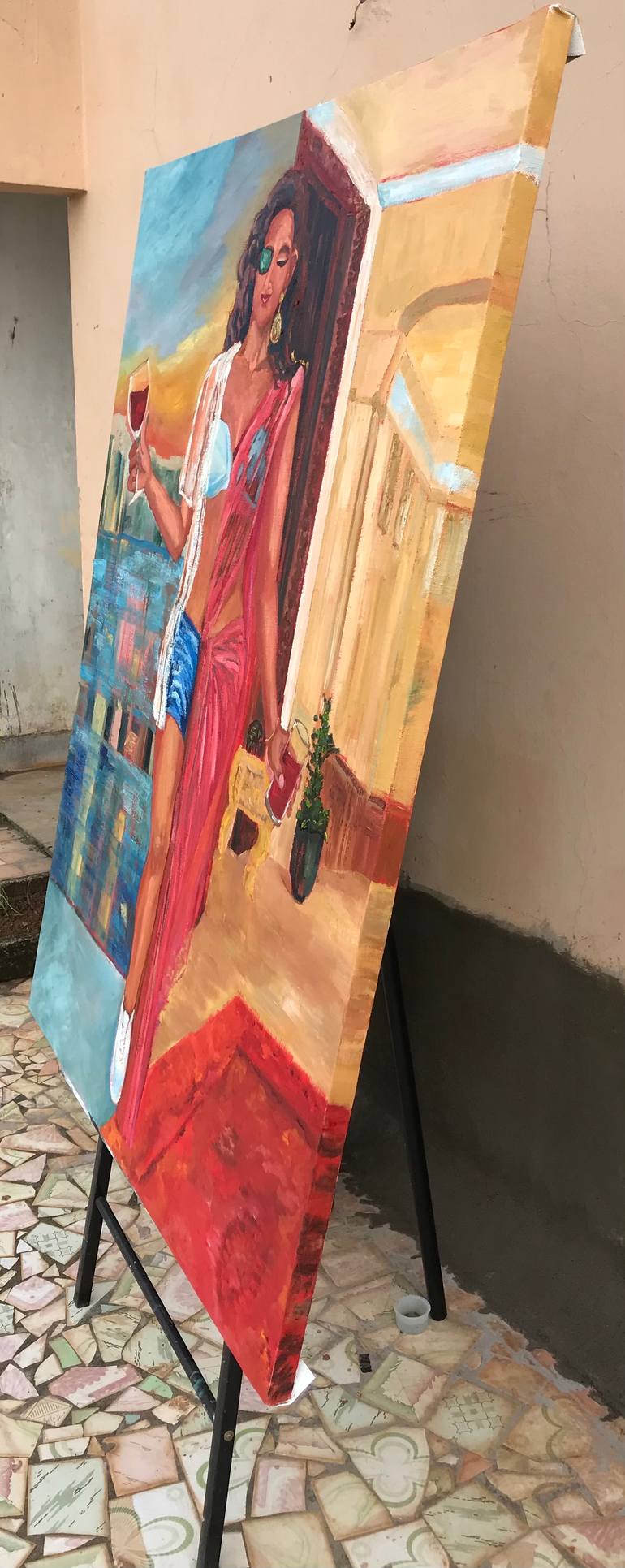 Original Conceptual Fashion Painting by Geeta Yerra