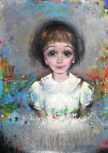 Print of Expressionism Children Paintings by Grazyna Tarkowska