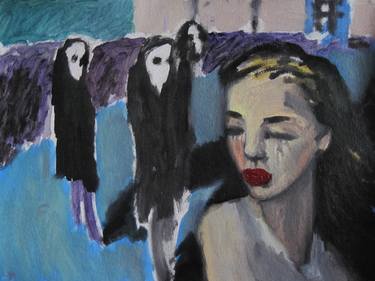 Original Expressionism People Paintings by Nadya Polevich