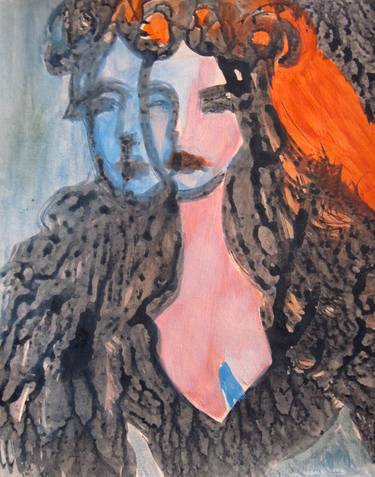 Print of Expressionism Portrait Paintings by Nadya Polevich