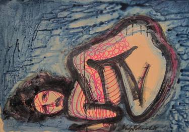 Print of Expressionism Nude Paintings by Nadya Polevich