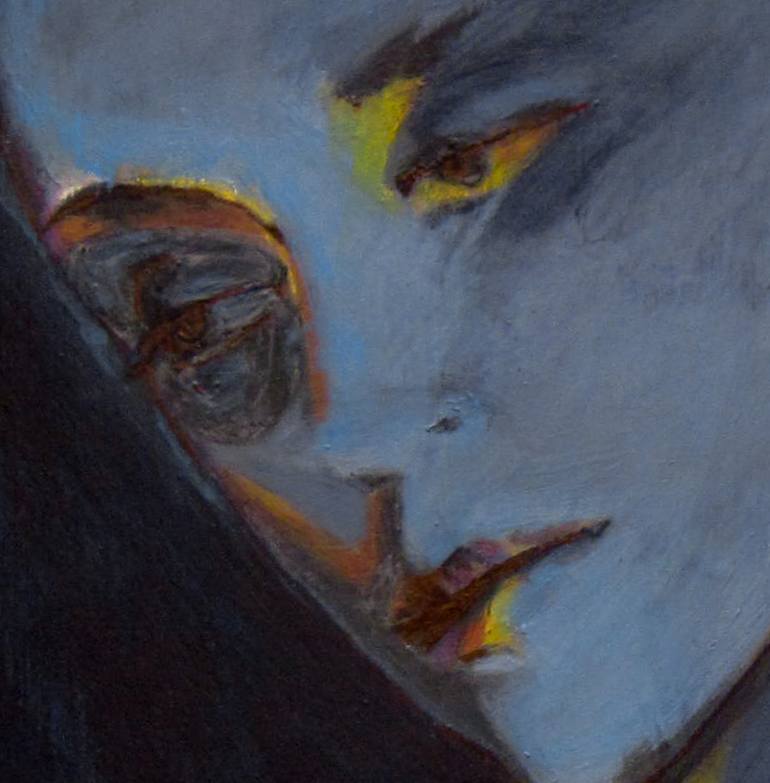 Original Expressionism People Painting by Nadya Polevich