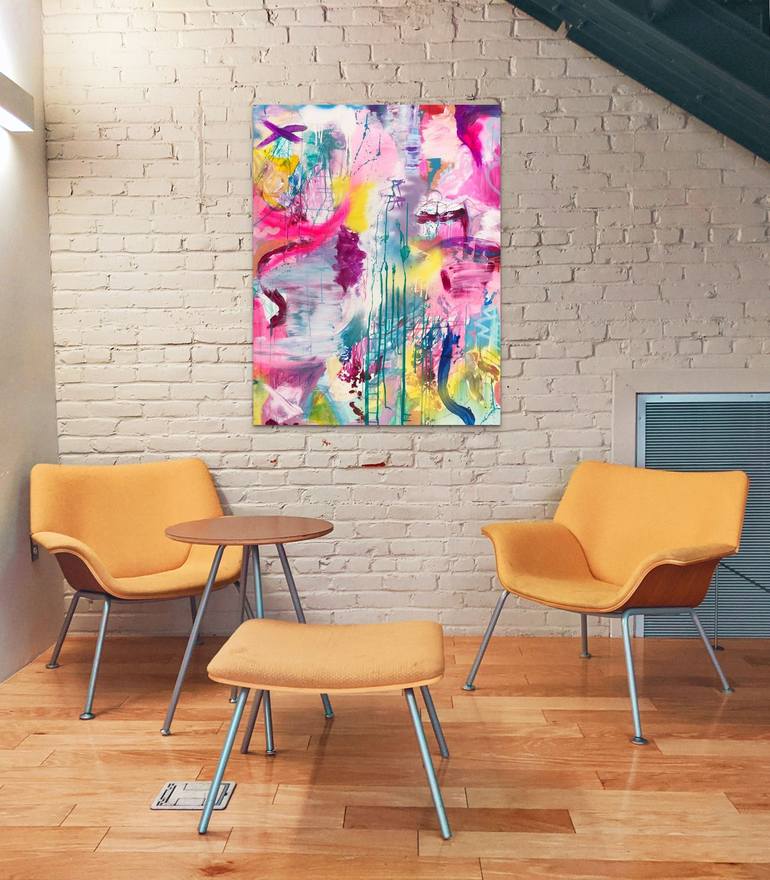 Original Abstract Expressionism Abstract Painting by Amy Smith