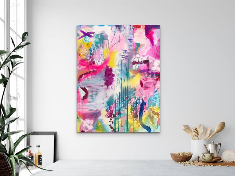 Original Abstract Expressionism Abstract Painting by Amy Smith