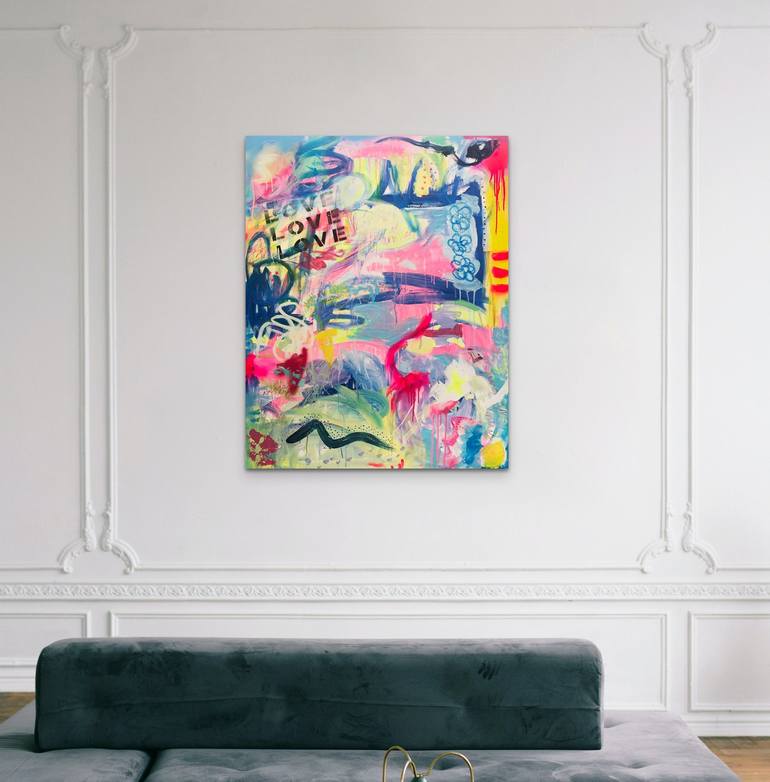 Original Abstract Expressionism Abstract Painting by Amy Smith