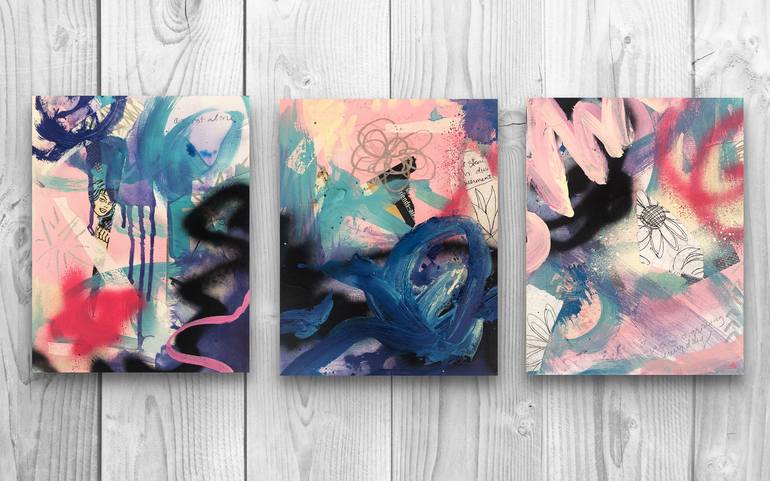 Original Abstract Expressionism Abstract Painting by Amy Smith