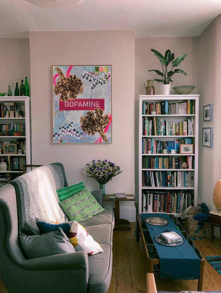 Original Abstract Botanic Painting by Amy Smith