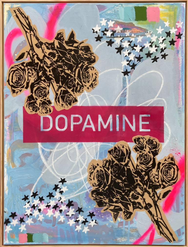 Original Abstract Botanic Painting by Amy Smith