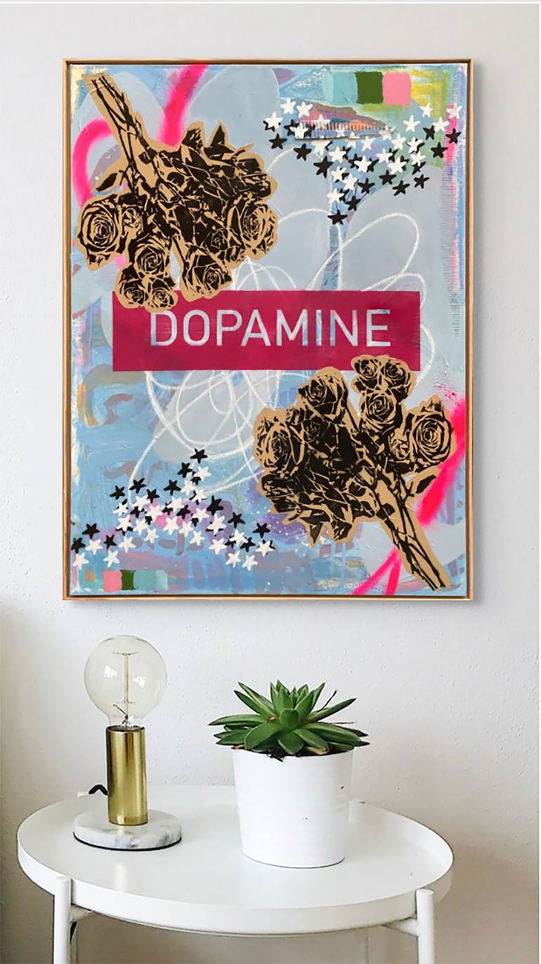 Original Abstract Botanic Painting by Amy Smith