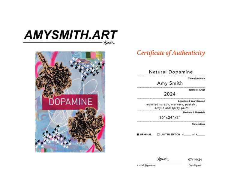 Original Abstract Botanic Painting by Amy Smith